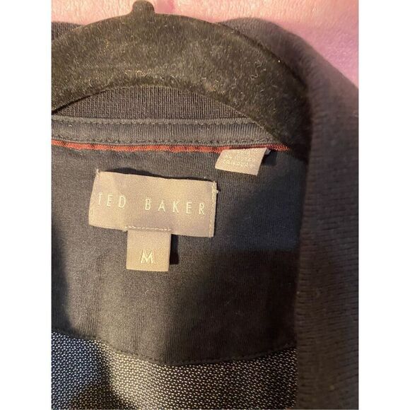 Ted Baker Mens Short Sleeve Polo Shirt Black and White S/Med - Picture 4 of 4